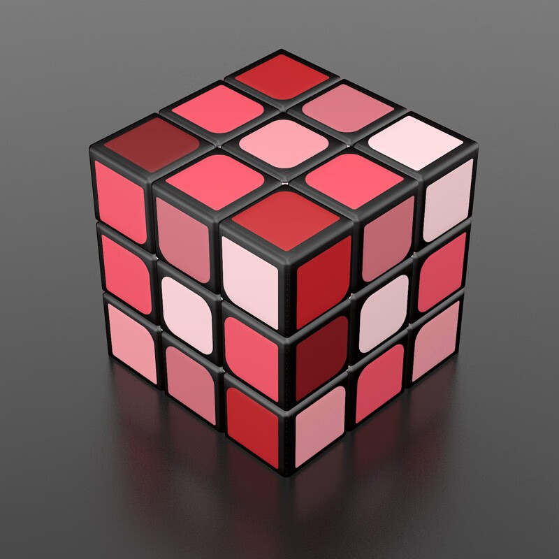 渐变魔方三阶彩虹创意图案儿童学生初学者玩具套装全套转动顺滑可定制