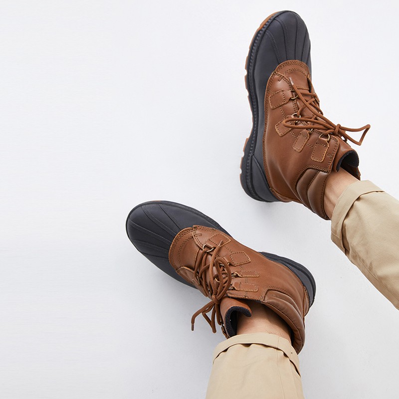 aigle艾高tenere warm bt男款mtd休闲鞋男士秋冬靴子 咖啡色 p981a 44