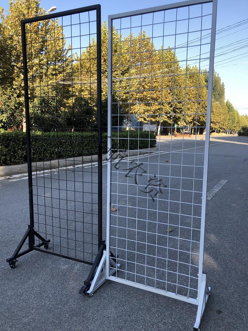 立式铁艺网架落地移动网片幼儿园作品展示架饰品展会落地加厚18060