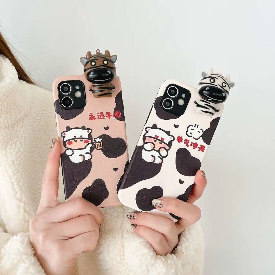 舒姆发光牛牛适用苹果11手机壳iphone12promax个性文字8plus/xr/7