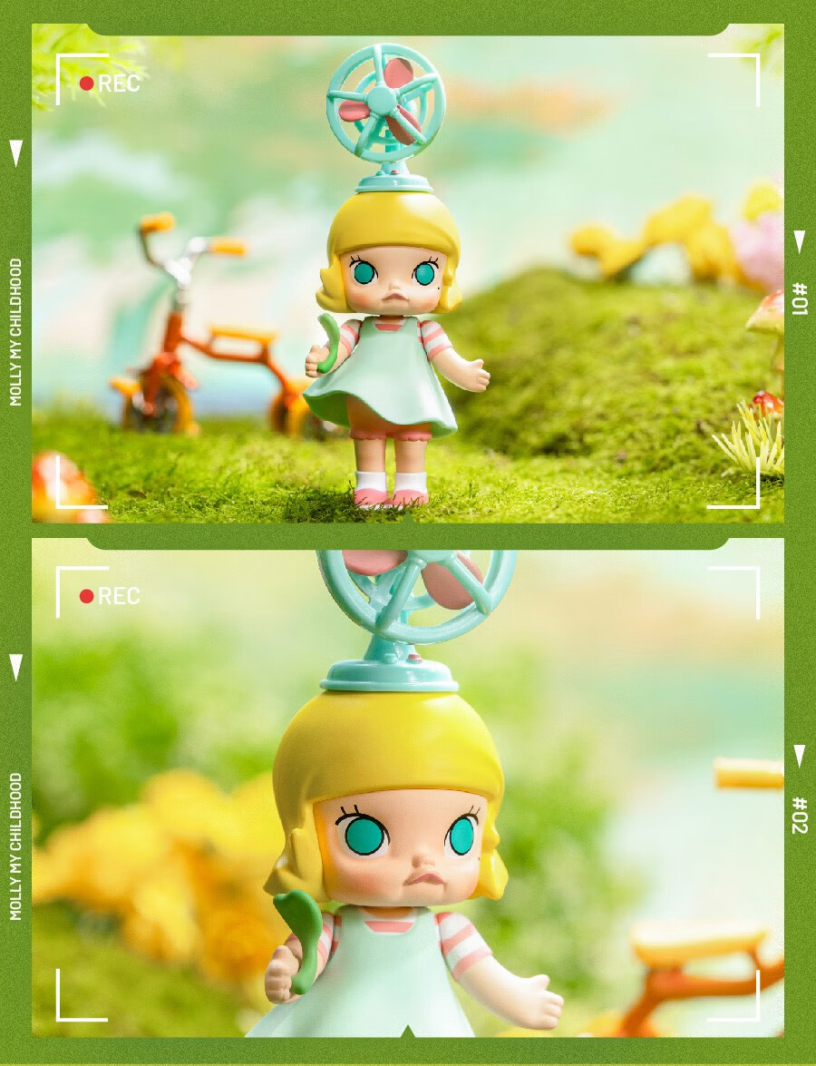 popmart泡泡玛特 molly我的小时候系列手办盲盒摆件潮流礼物玩具正确