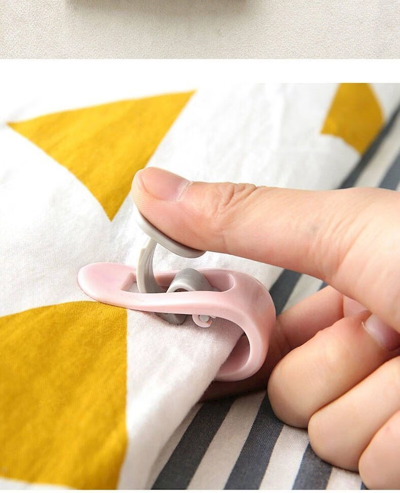 被子固定器防跑卡扣安全无针被套罩定角器被单固定夹子防滑神器 老