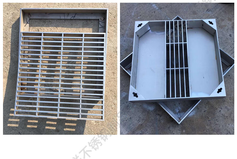 定制304不锈钢井盖方圆形隐形装饰窨井盖排水地沟格栅盖板水篦子