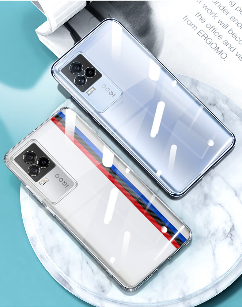 smonsdle 顺丰 iqoo7pro手机壳超薄透明赛道版vivoiqoo7全包镜头防摔