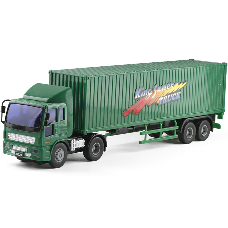 大号货柜卡车集装箱式货车仿真快递车半挂车模型男孩汽车玩具油罐车