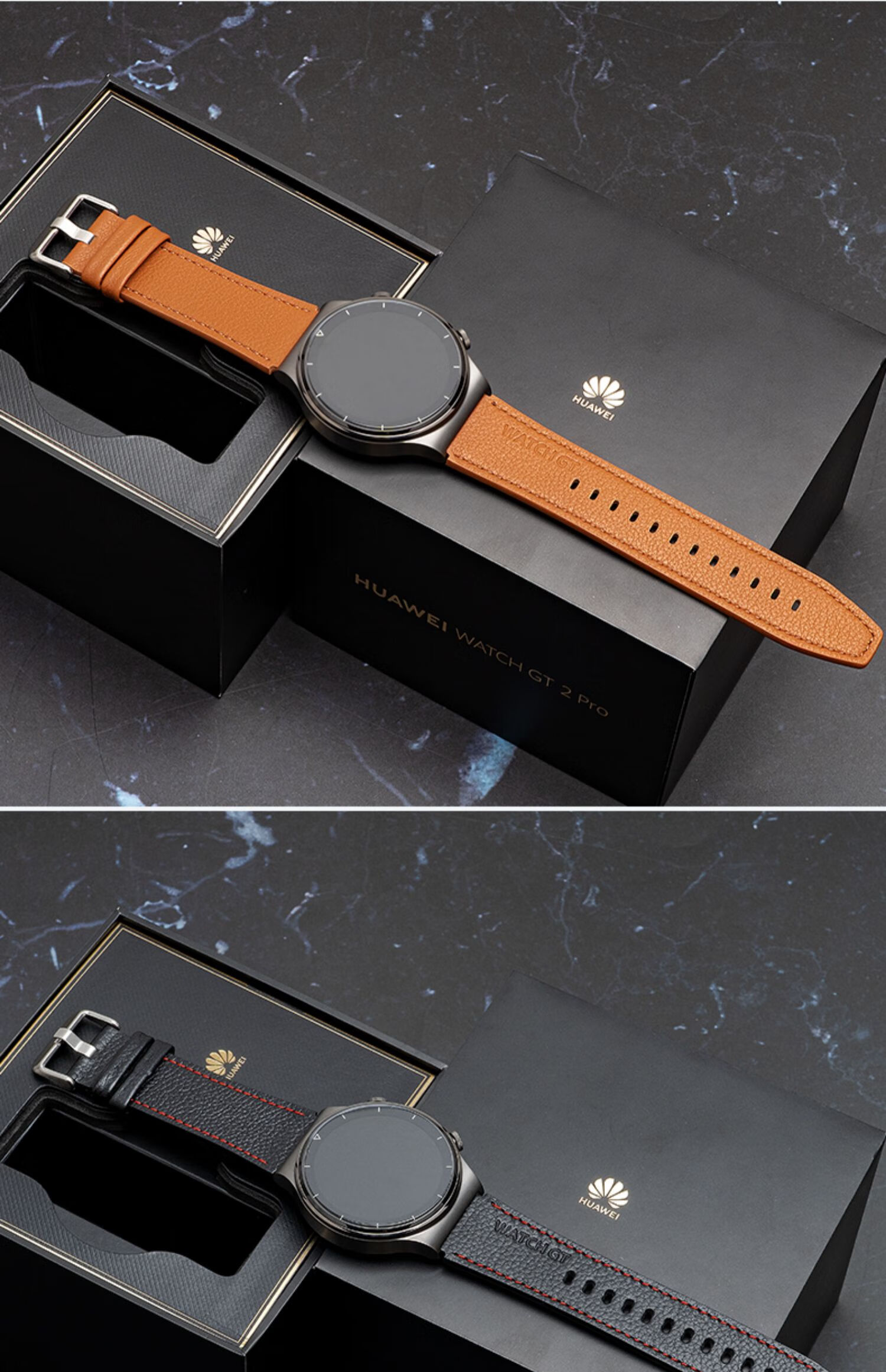 瑞芯适用于华为gt2表带pro真皮智能gt2e荣耀magic2手表带男士个性潮牌