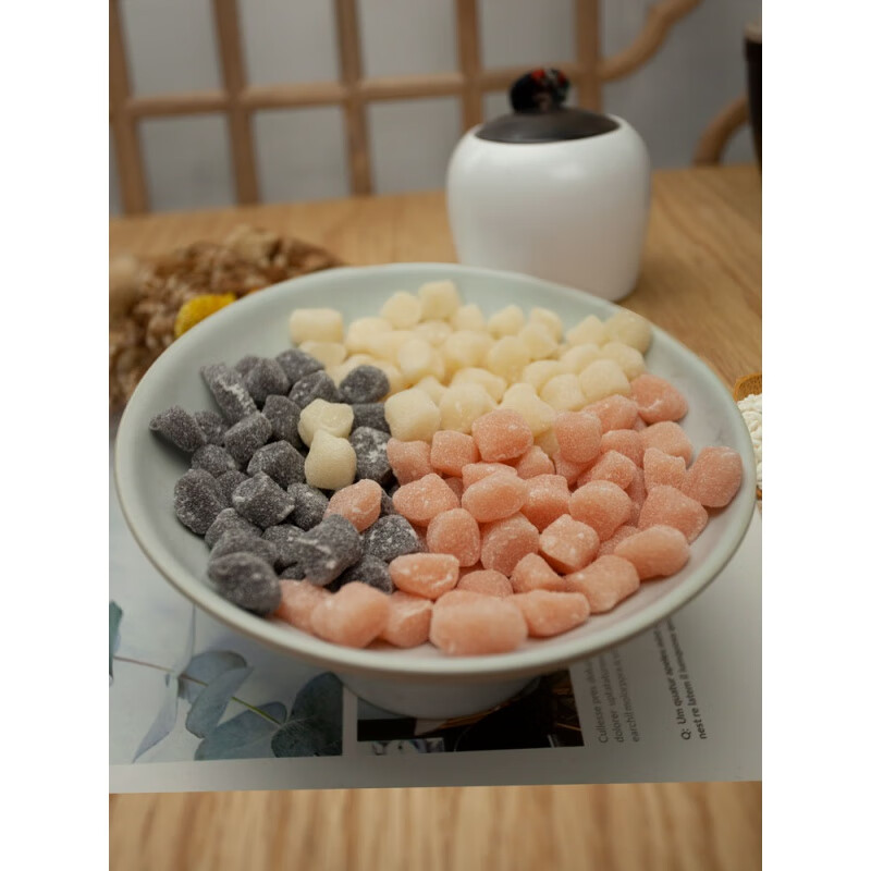 晨臻宁波手工小吃童年零食桔红糕橘红糕桔味糕清凉薄荷软汤果糯米糕团