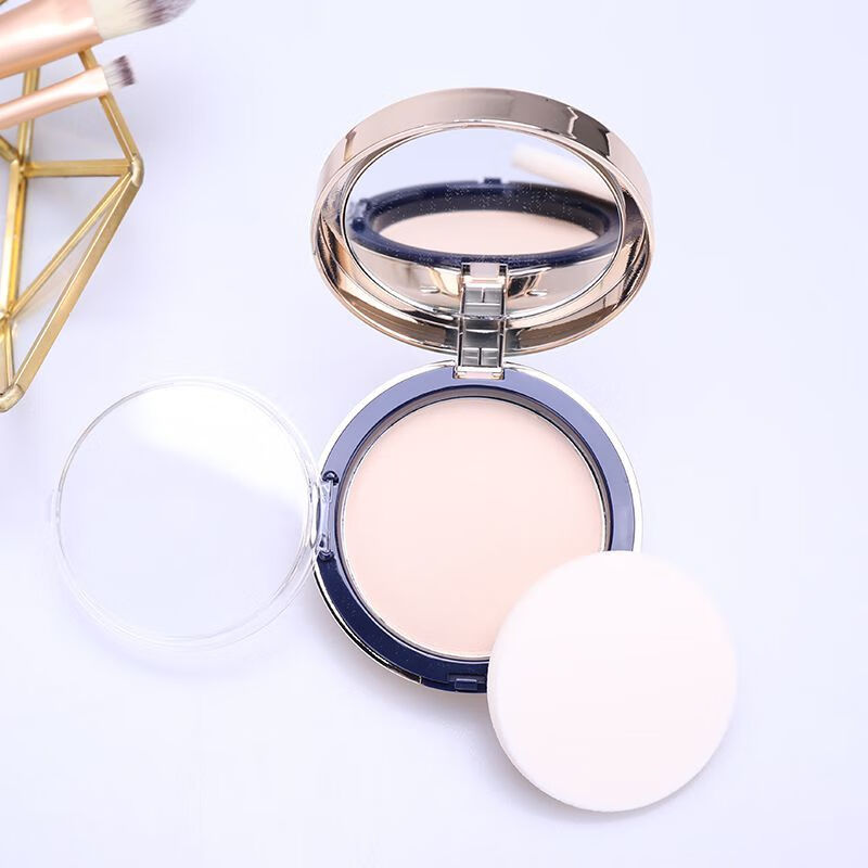 上海维娜化妆品羽感遮瑕双效粉饼 1盒8g自然服贴定妆遮瑕保湿控油依漾