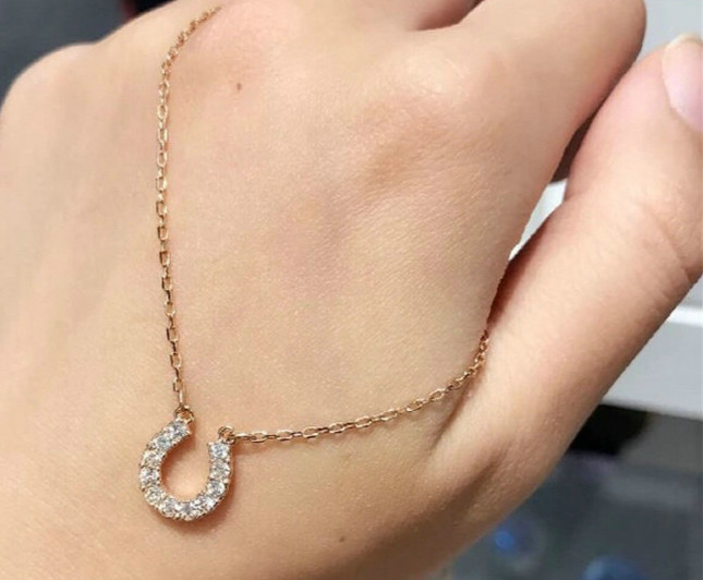 施华洛世奇马蹄u型水晶项链女锁骨链送闺蜜女生日礼物5094964 其他