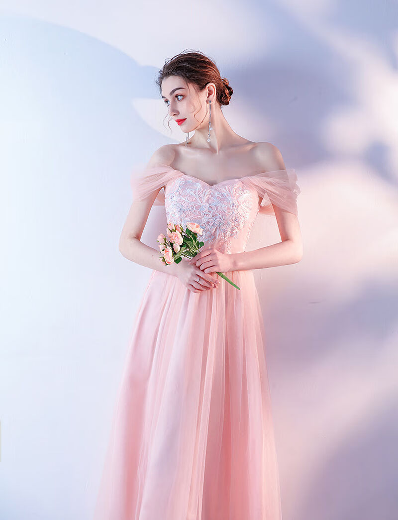 品牌特价伴娘礼服女2021新款显瘦仙气长裙结婚姐妹裙晚礼服主直演出服