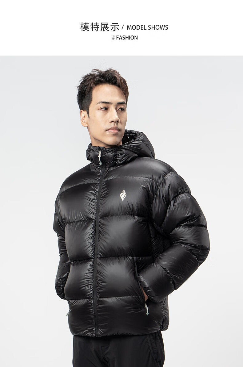 blackice黑冰800蓬户外防寒服鹅绒轻量羽绒服短款无帽带帽保暖夹克衣f