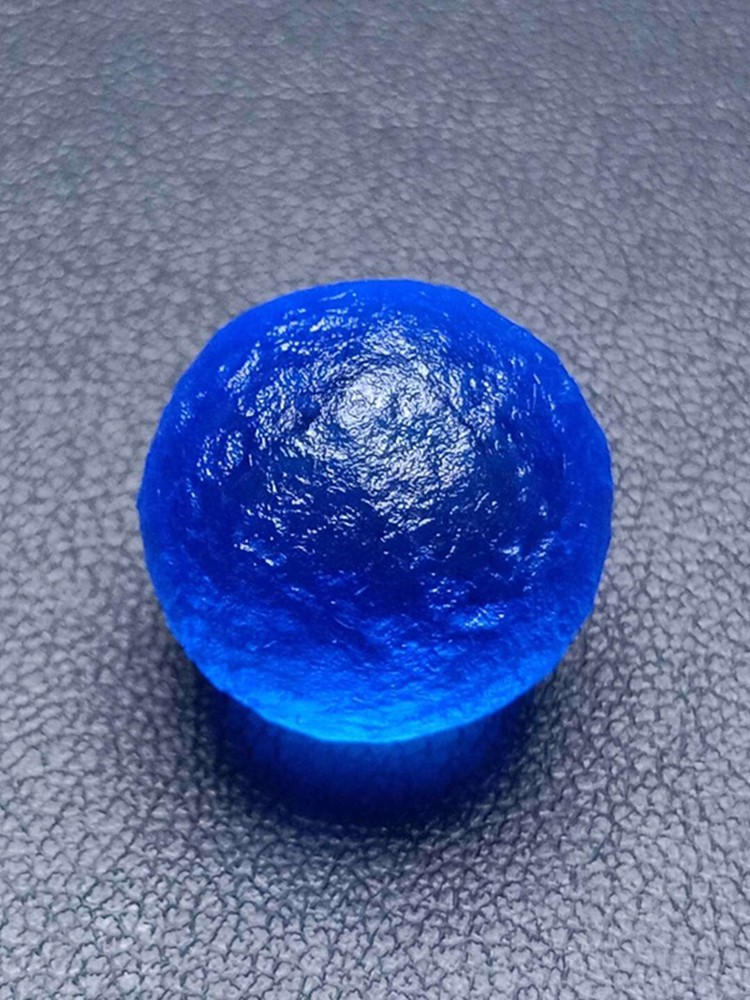 森洲 天然俄罗斯蓝陨石把玩原石diy吊坠疗愈灵性宇宙能量石 特惠(16mm