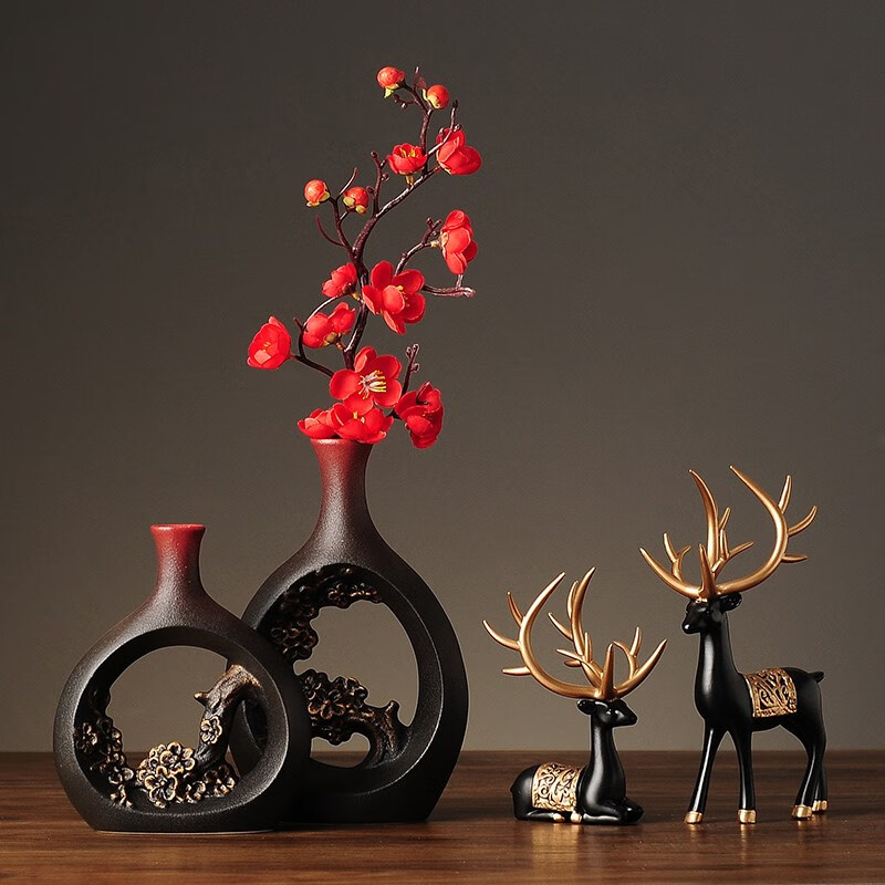 小物件精致感摆件轻奢家里摆设的装饰品客厅小物件电视两边艺术复古