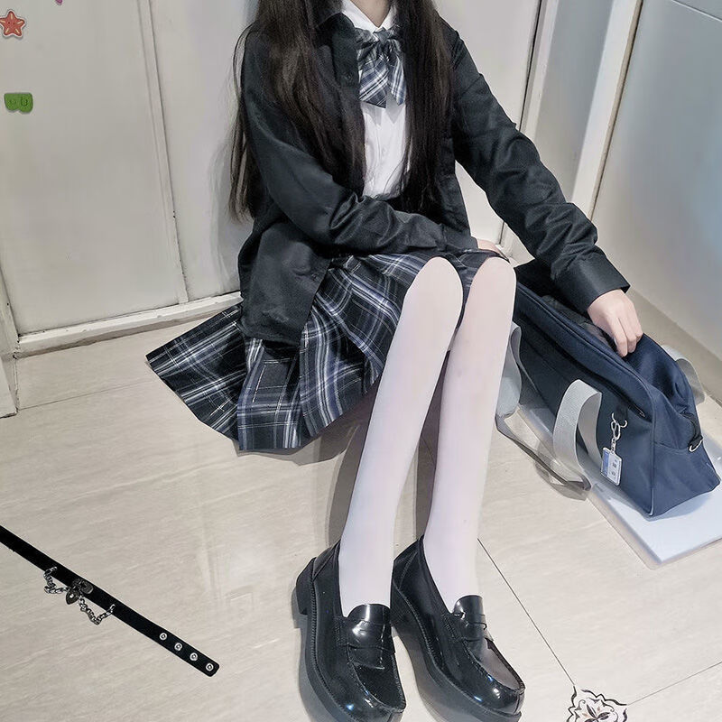白色丝袜子天鹅绒连裤袜女春夏款性感薄款可爱ita日系萝莉jk2双装肤色