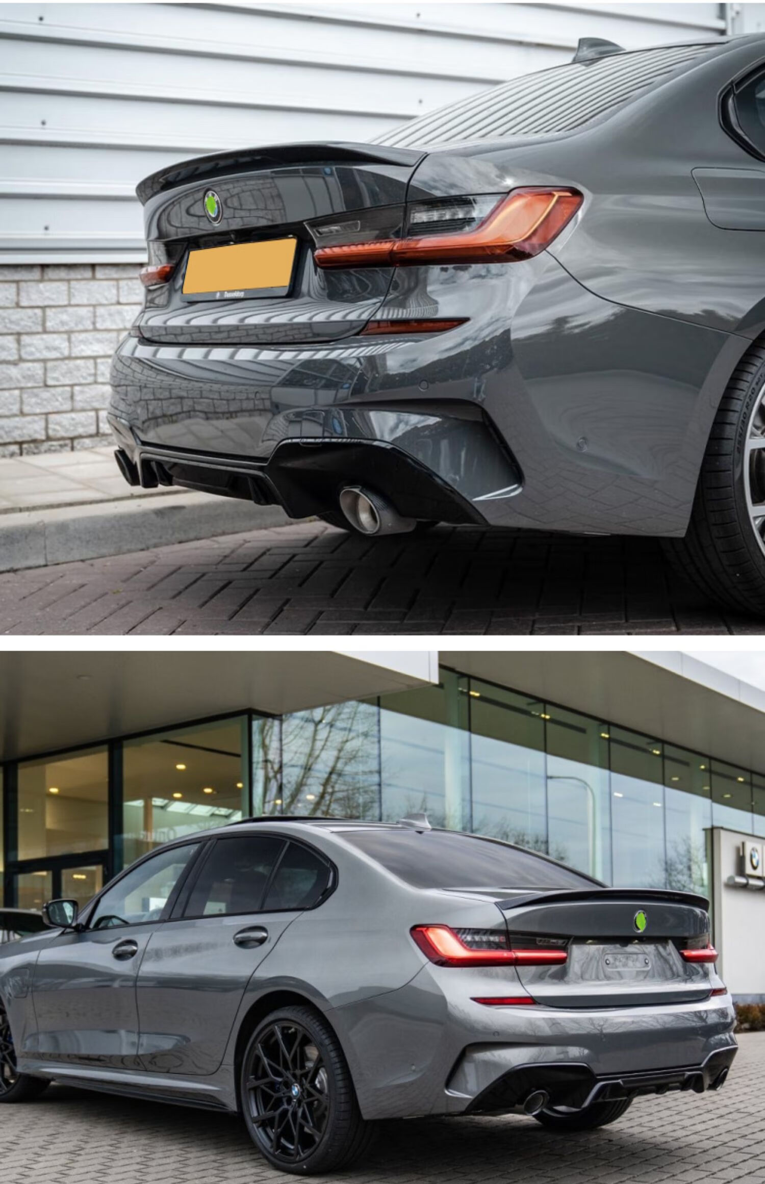 途安适宝马新3系5系4系2系1系尾翼真碳纤维320li525i改装免打孔定风压