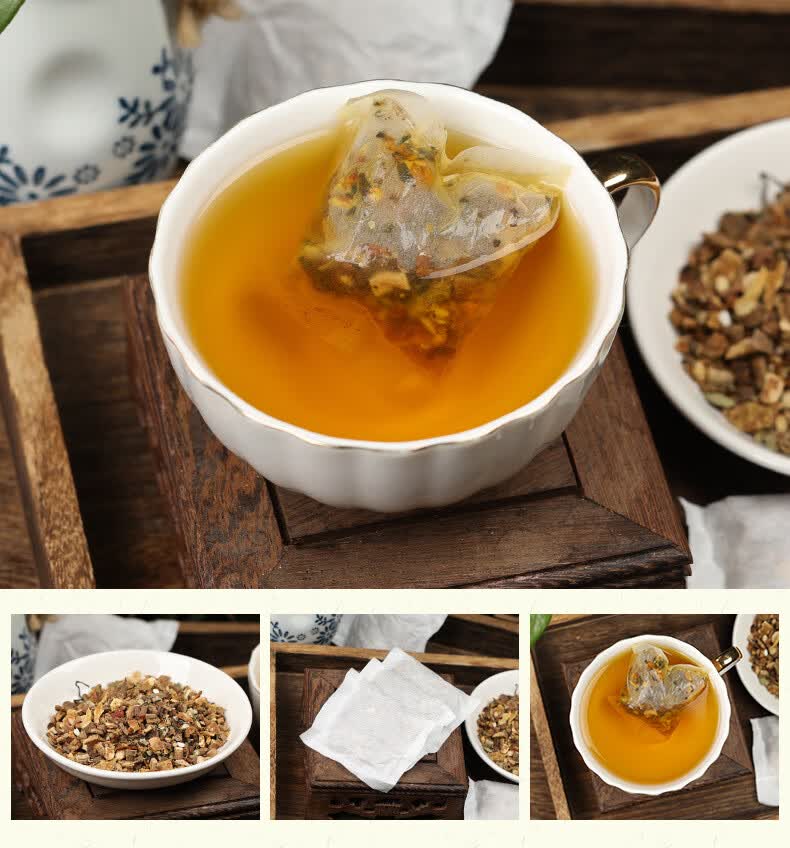 须茯苓栀子组合花草茶养生茶包植物草本便携冲泡代用茶饮袋泡茶买5送5