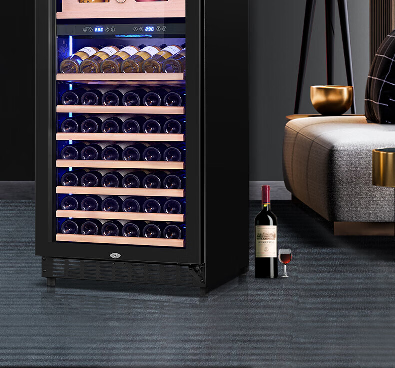 依罗专卖家用红酒柜恒温酒柜客厅茶叶冷藏柜风冷葡萄酒柜双温风冷茶叶