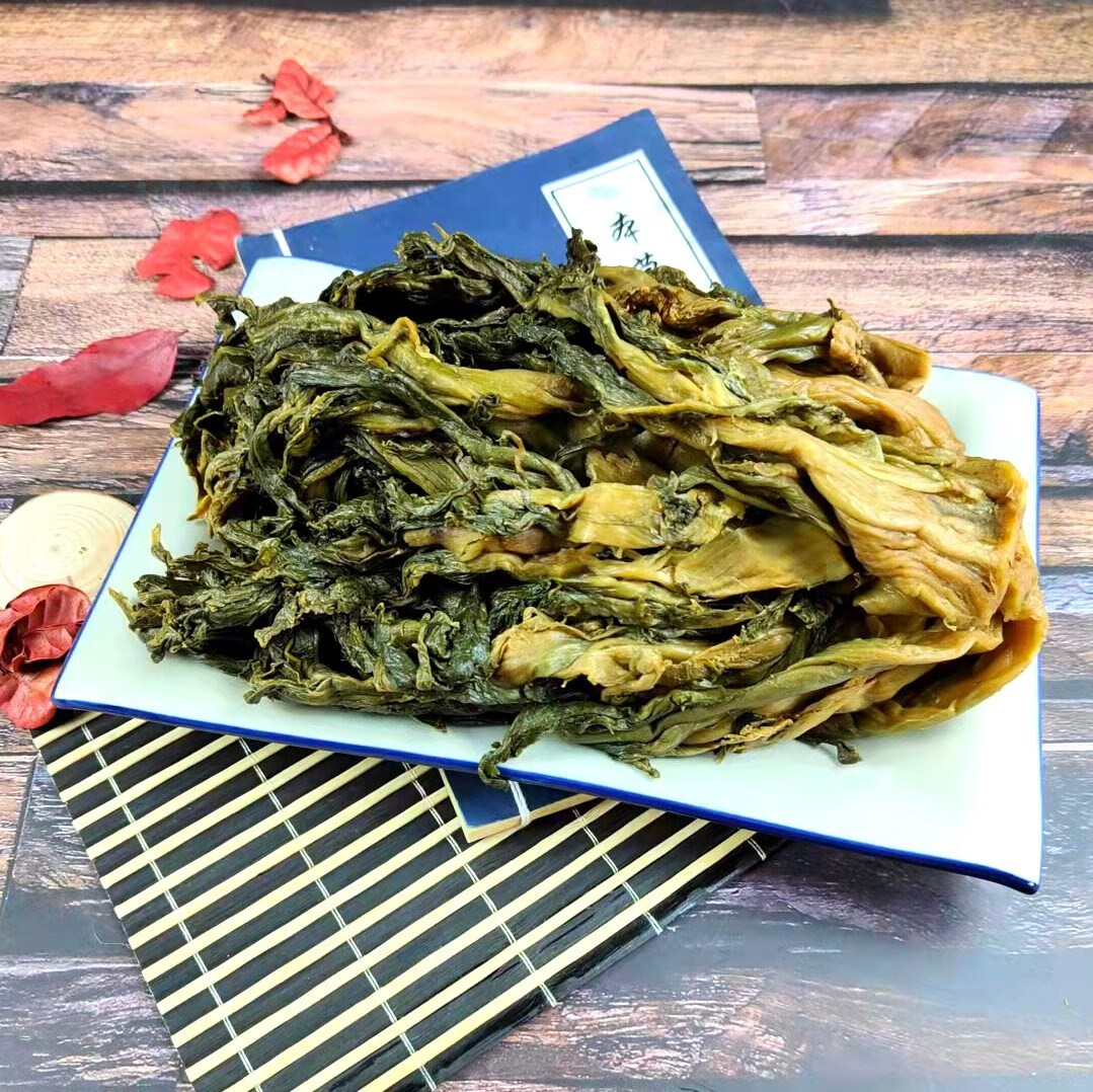 陕西特产农家长盐菜老坛腌制咸菜汉中手工腌菜酸菜下饭菜扣肉 长盐菜