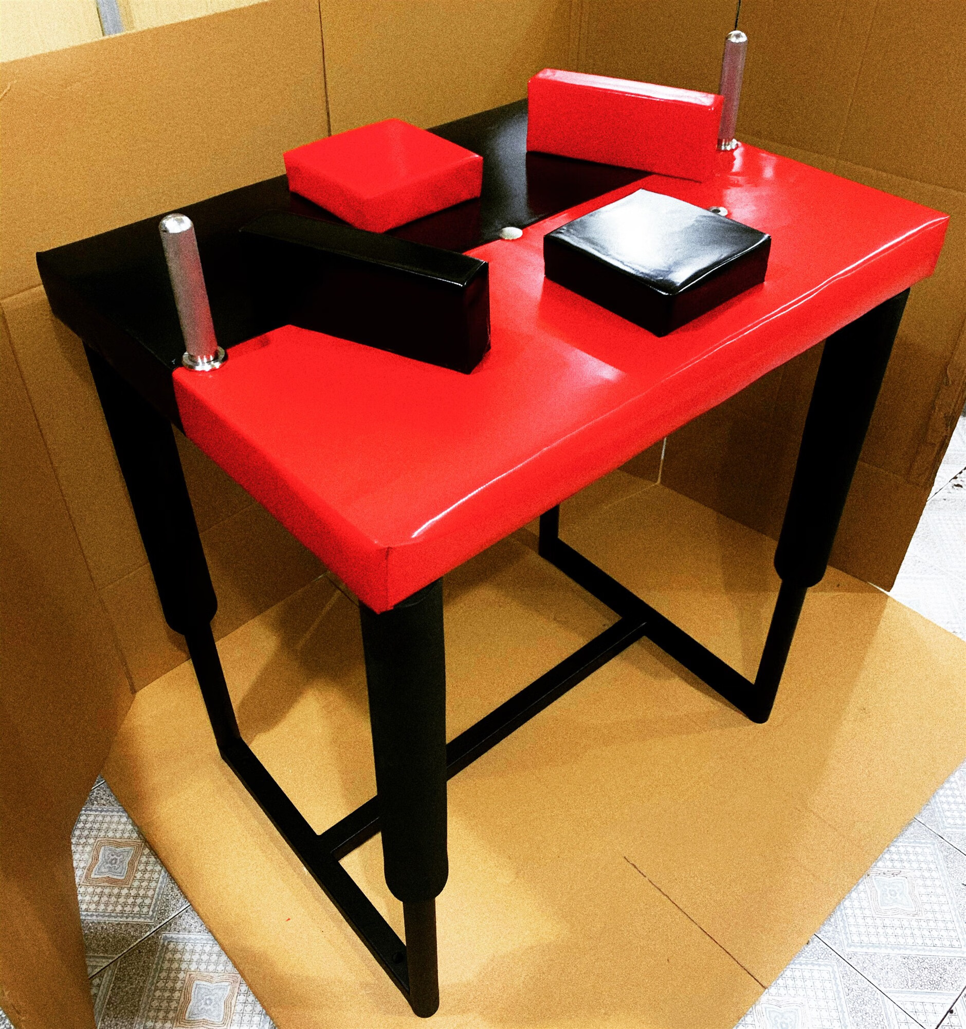 比赛腕力桌全钢训练桌掰手腕腕力台简易低价版配训练肘垫更多