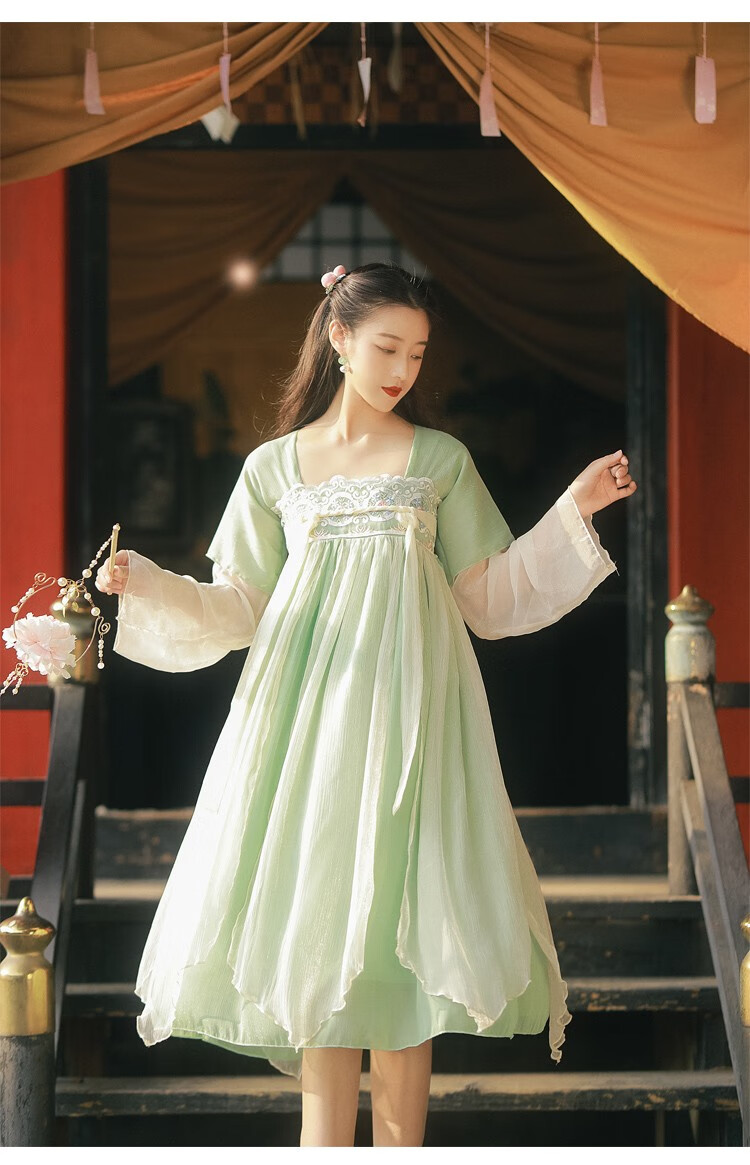 玎琅轩 唐装女中国风古装改良汉服日常装年轻版小个子仙气飘飘仙