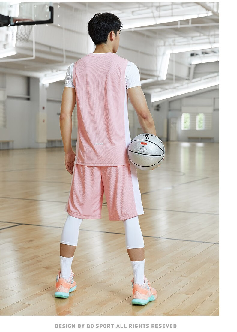 乔丹篮球套装男潮流球服背心透气速干短裤两件套男官方旗舰网店黑色