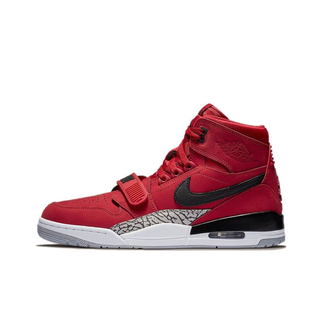 耐克休闲运动跑步鞋子aj312high高帮篮球鞋泰罗公牛红爆裂纹男女同款