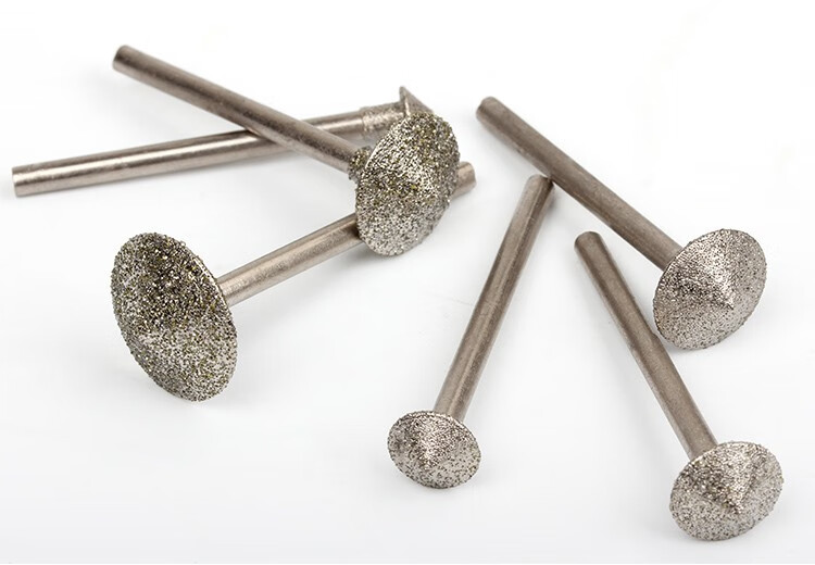 伞形倒角针反c3磨针玉雕石雕磨头金刚砂苹果圆平安扣喇叭口艾伦讯6mm