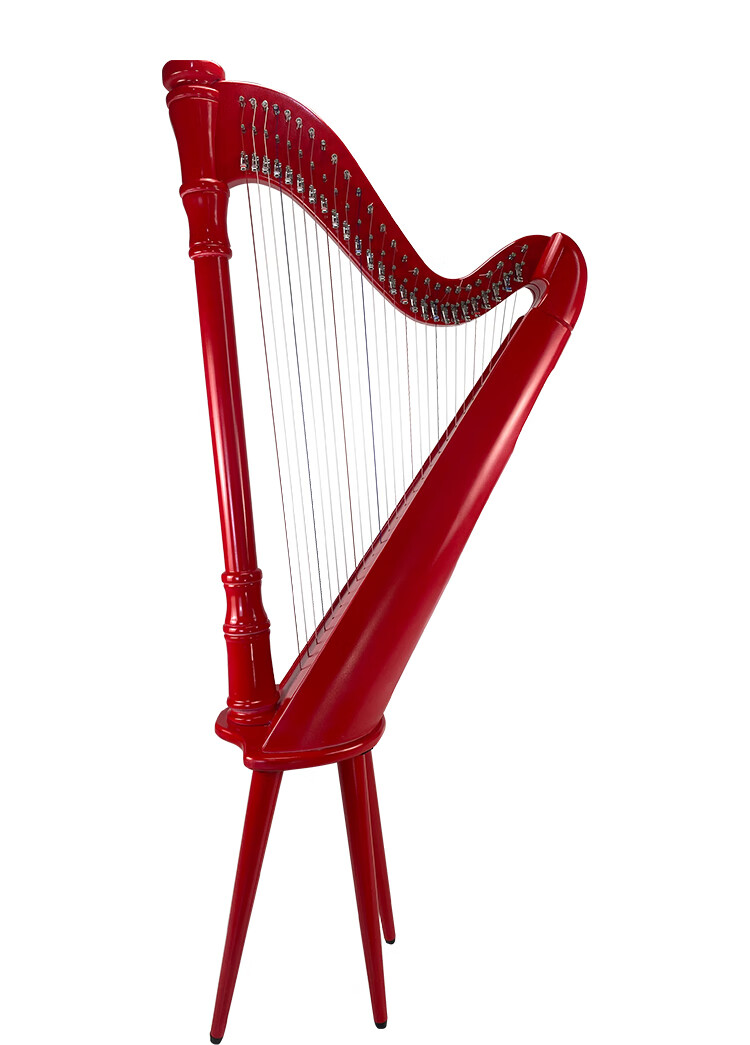 竖琴26弦凯尔特古典榉木大竖琴初学者演奏乐器定制款榉木材质26弦大