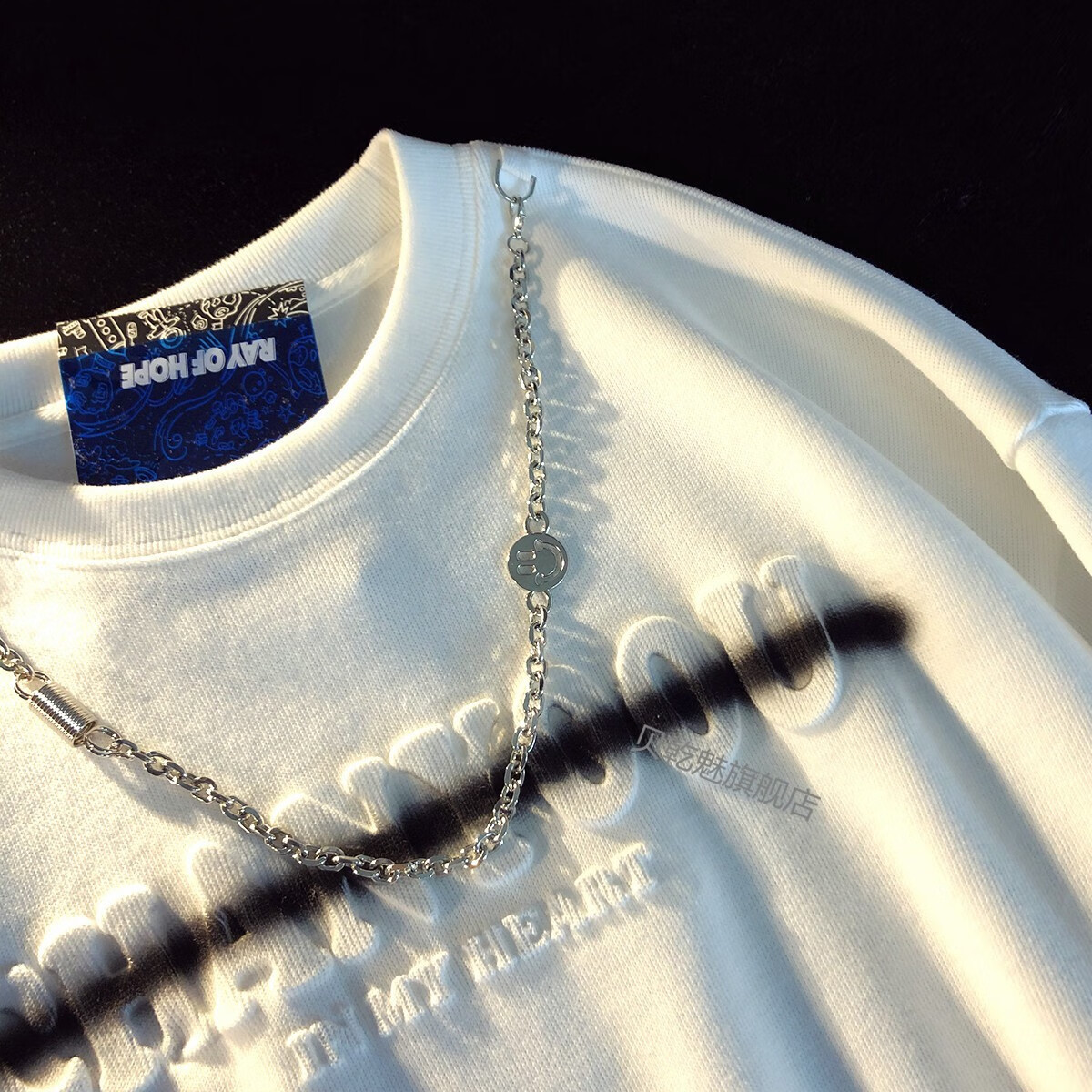 耐克rayofhope潮牌设计感oversize男生加绒卫衣情侣秋冬款ins国潮