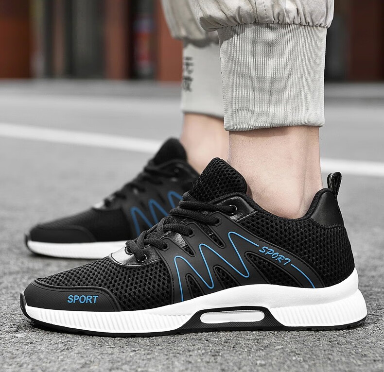 春夏季户外新款增高鞋男潮流运动鞋男士增高休闲鞋系带隐形内增高8cm