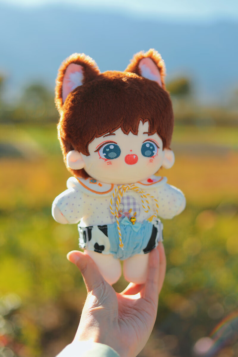 【现货闪送】王俊凯玩偶公仔明星卡通娃娃毛绒玩具tfboys胖胖体20cm