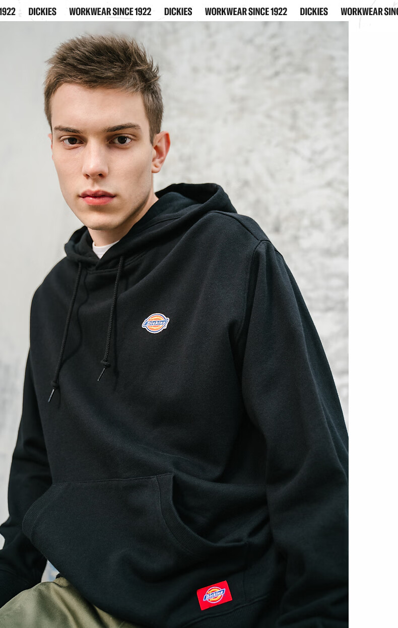帝客(dickies) dickies连帽卫衣男情侣装简约休闲全棉迪克斯秋季新款
