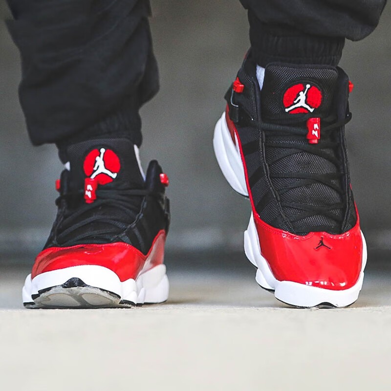 jordan 6 rings aj6 乔6休闲篮球鞋322992-060 322992-060黑红六冠王