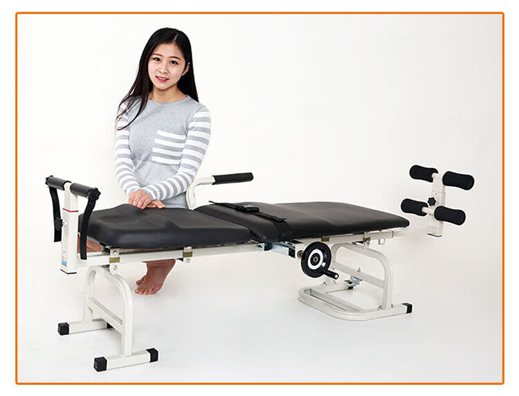 美辉颈椎腰椎牵引床多功能腰疼拉伸器家用腰治疗器升级款绿色加宽加厚