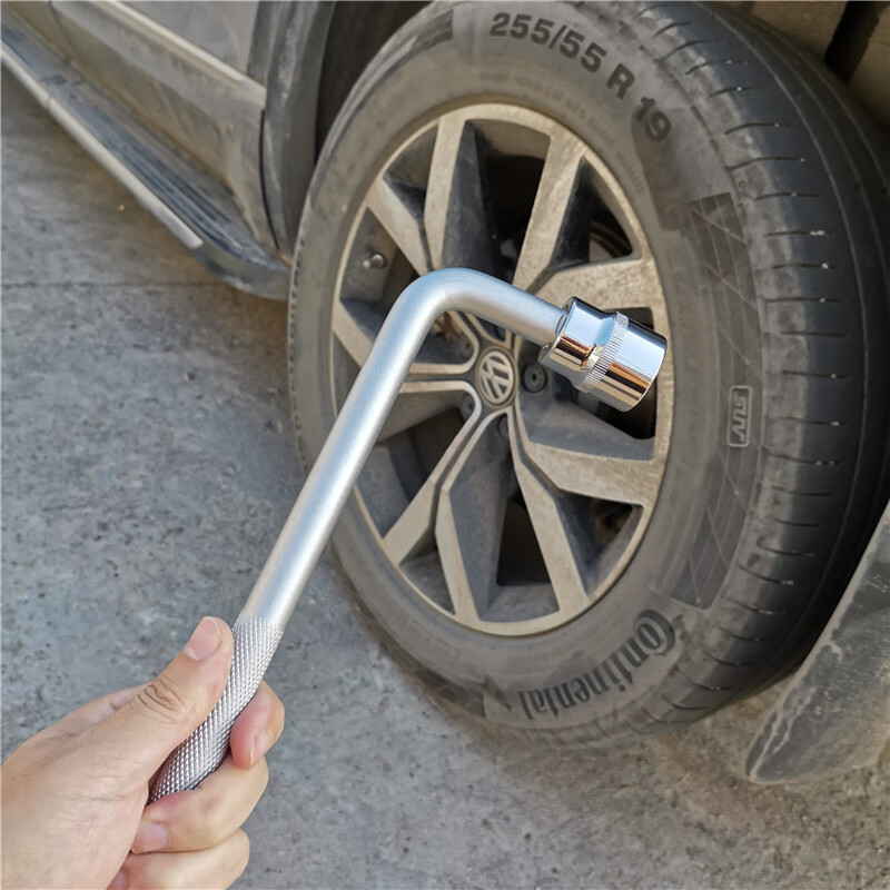 汽车轮胎扳手车载l形套筒省力拆卸换胎神器工具维修螺丝小汽车用19mm