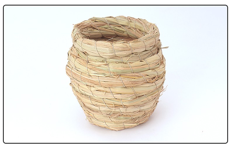 手工草编鸟窝草窝鸟巢适用于牡丹虎皮鹦鹉文鸟珍珠葫芦窝小鸟巢繁殖窝