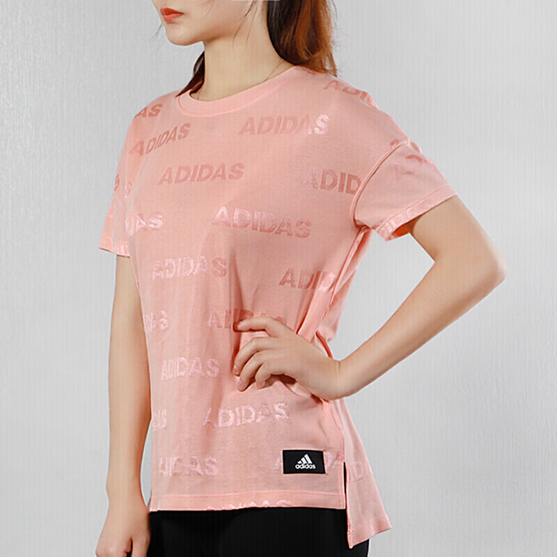 短袖t恤女装夏季新款健身训练运动衫休闲舒适透气半袖圆领上衣白色ei