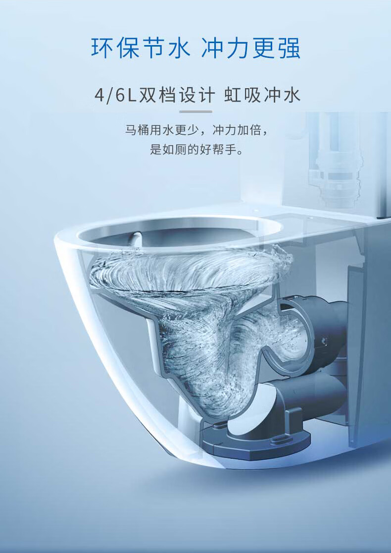 美标智能马桶多功能 美标智能马桶家用坐便器卫浴虹吸式抽水马桶智能