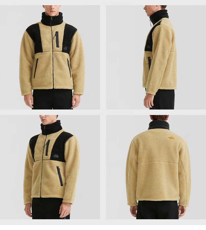 2022秋冬新款thenorthface北面户外休闲外套男士羊羔绒抓绒衣7qt1 ek2