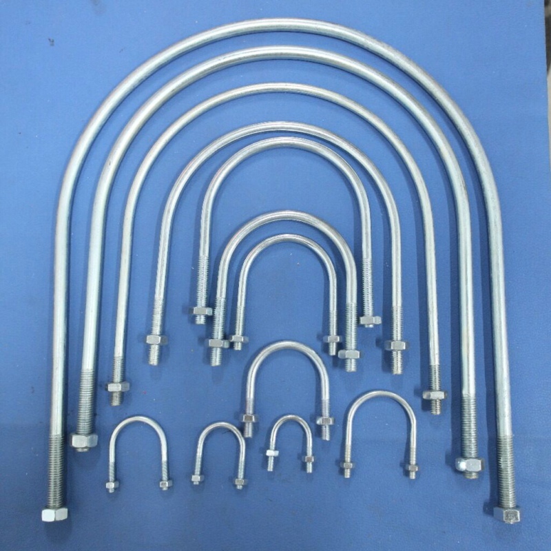 u型管夹u型管卡u型抱箍u型卡扣镀锌u型卡国标15到300 dn32