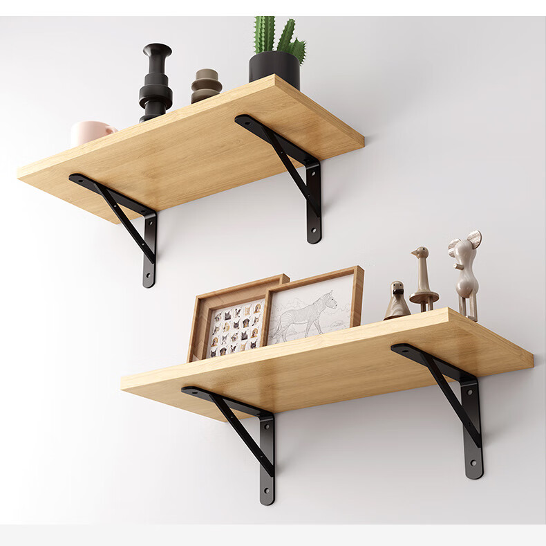 三角支架托架墙上层板木板置物架壁挂直角铁艺固定隔板墙壁支撑架