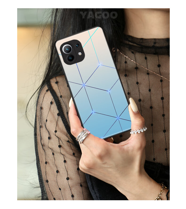 jethyun 星点适用于小米11手机壳红米k40新款玻璃11ultra高级感10创意