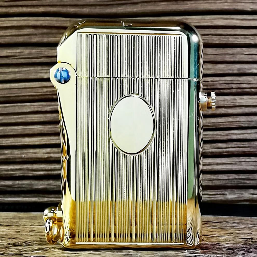 托伦斯打火机单钩经典纯铜自动弹射一键点火老式复古砂轮煤油打火机