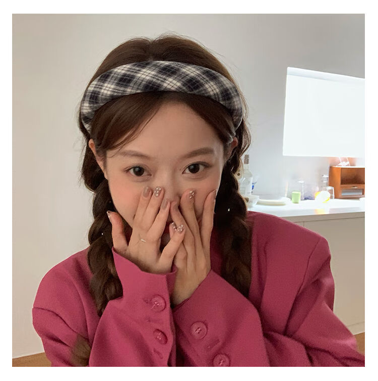 朋趣in可爱发箍复古港风法式头箍海绵仙女发箍外戴韩版气质显脸小