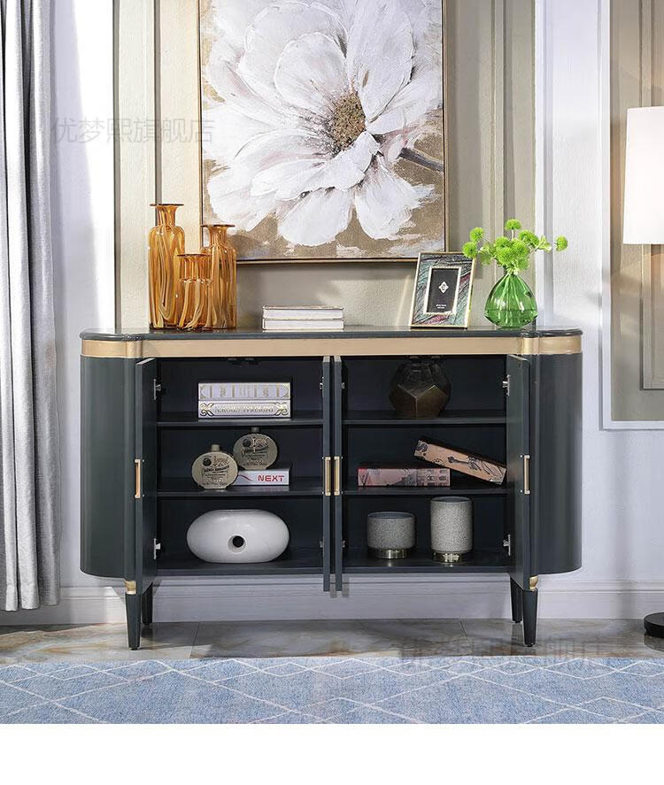 玄关柜轻奢风鞋柜客厅断隔厅柜餐边柜现代简约进门间厅柜12米亮光烤漆