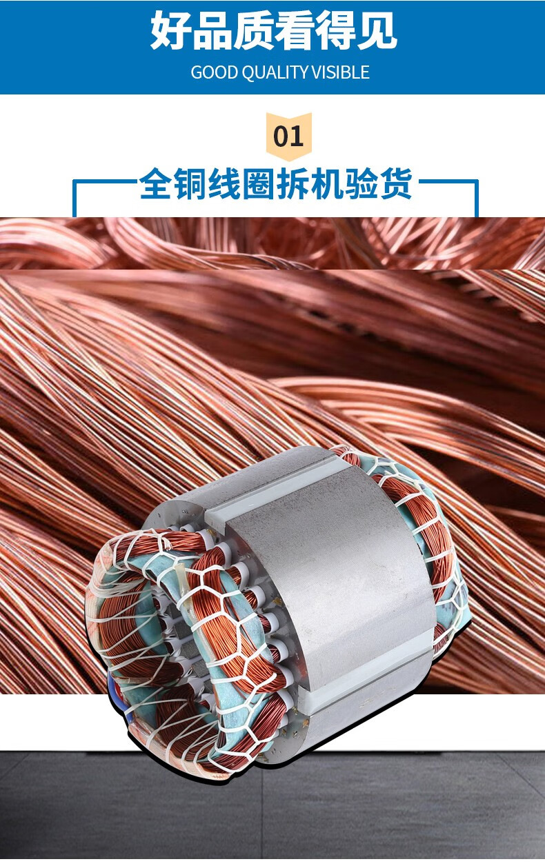 5/11/15/22/30/37kw国标铜芯大功率马达 5.5kw-4级1400转速