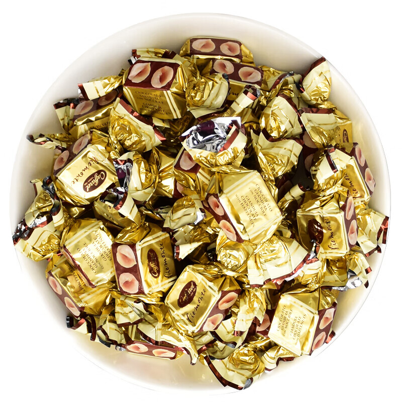 口福莱皮埃蒙特榛子牛奶黑巧克力200g网红零食年货礼物 口福莱巧克力