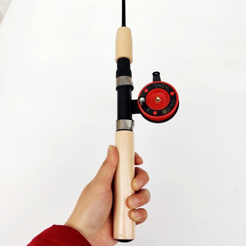 儿童鱼竿小钓竿伸缩插节迷你金冬冰小海杆08竿小升级轮3七星漂