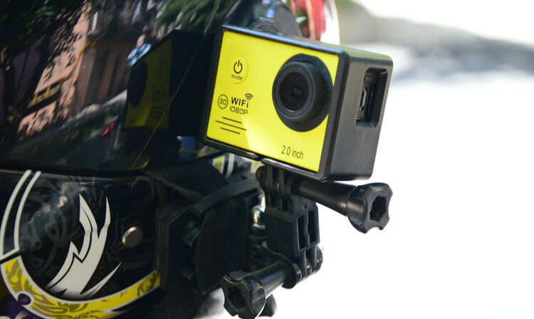 适用于摩托车行车记录仪360全景摩托车行车记录仪4k防水运动相机wifi