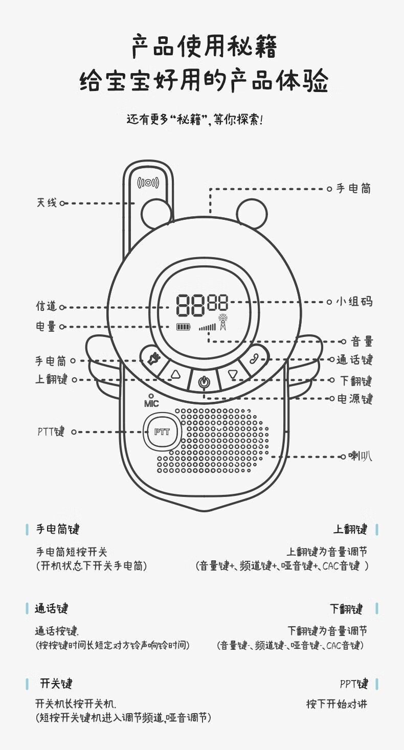 台式对讲机说明书图片